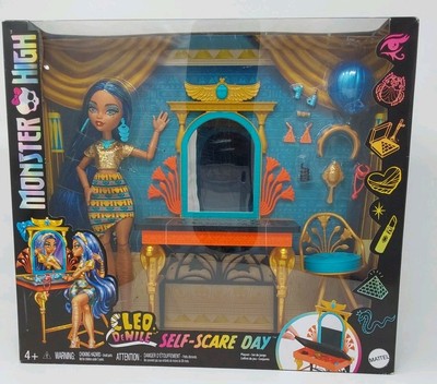  Monster High Cleo DeNile Fashion Doll Self-Scare Vanity Gift Playset 2024 NEW