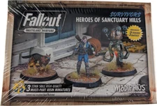 Fallout Wasteland Warfare Survivors Heroes of Sanctuary Hills Resin Set Modiphiu