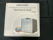 Lightdow 12"x12"x12" Photo Studio Light Box Photography with Desktop Tripod