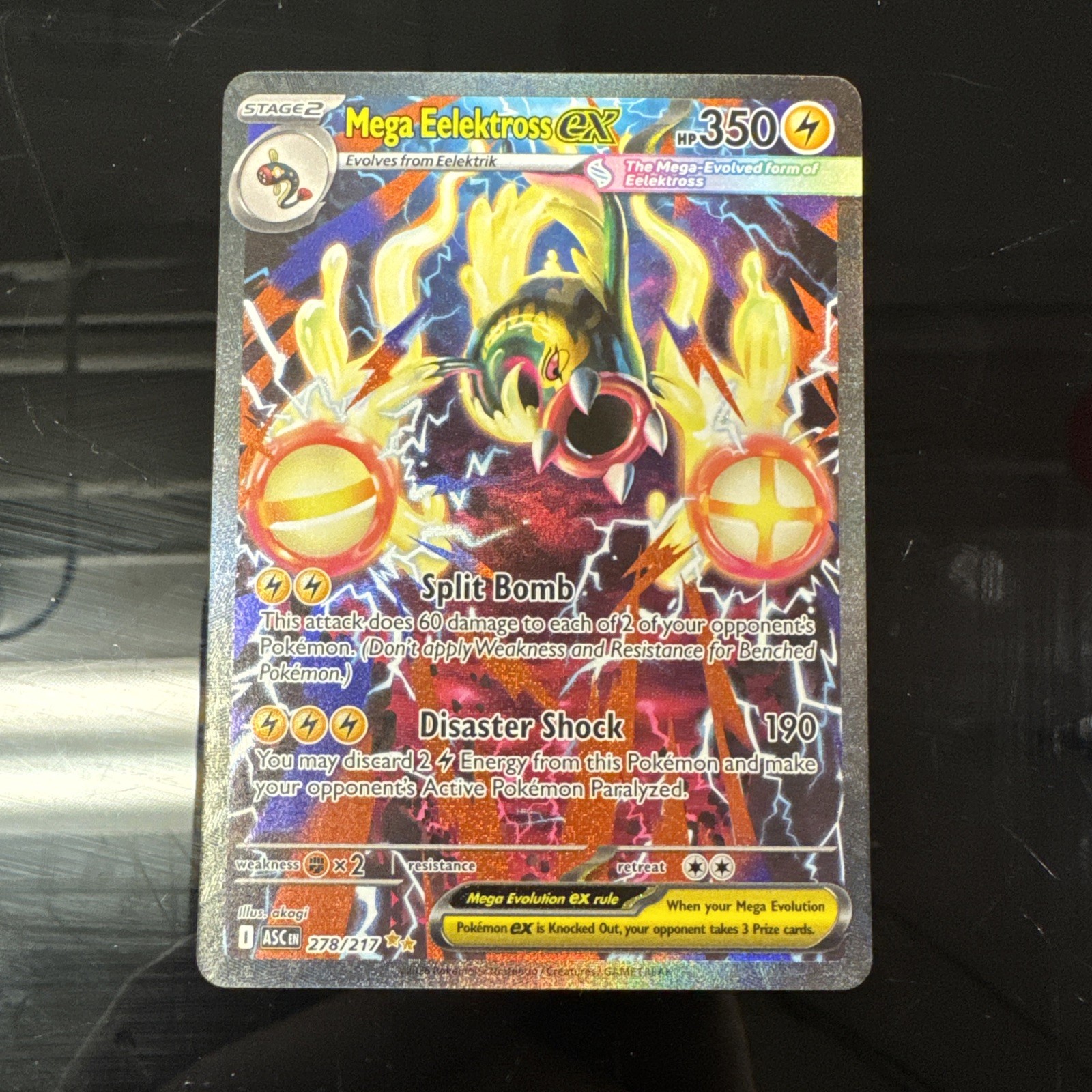Mega Eelektross ex Special Illustration Rare 278/217 - Ascended Heroes 