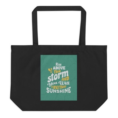 Large organic tote bag
