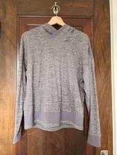 Mondetta Performance Luxury Pullover Hoodie – Women’s Medium Heather Gray/Purple