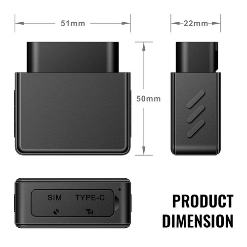 Jimi VL512 4G Mini OBD GPS Tracker con diagnostica integrata tracciamento in tempo reale - Foto 10 di 11