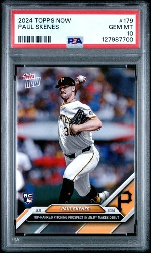 2024 Topps Now #179 Paul Skenes PSA 10