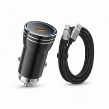 Fast Car Charger PD 20W Dual Port USB Socket Power Adapter For iPhone Samsung