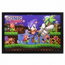 Sonic - Green Hill Zone Point 11x17 Abrigo Gel Enmarcado [Nuevo]