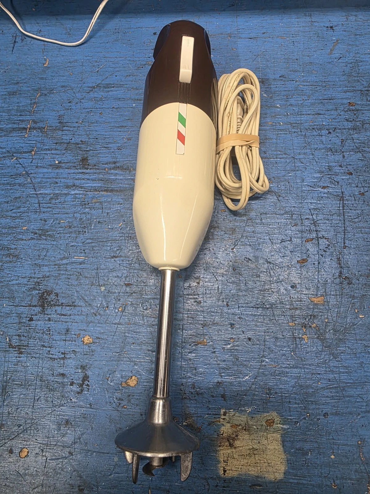 Vintage Hand Mixer Blender Immersion Wand Type CHOPPER E23 Made in Italy 140W