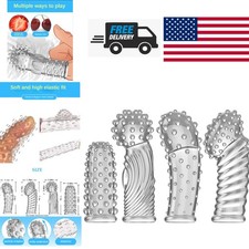 Waterproof Finger Vibrator Sleeve Mini Size Soft TPE for Travel and Discreet Use