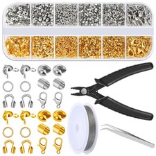 Crimp Beads for Jewelry Making, Beading Supplies, Crimp Bead Covers, Jewelry