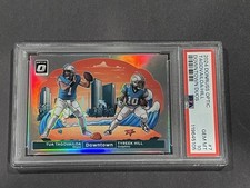 Panini 2024 Donruss Optic Downtown Duos Tua Tagovailoa Tyreek Hill #7 PSA 10