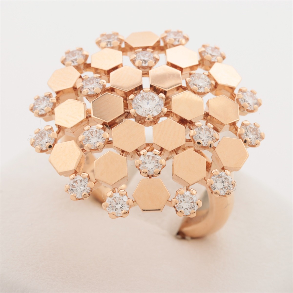 r*7様 【CHAUMET】Bee My Love ピンクゴールドハーフダイヤ Chaumet Be My Love diamond Ring 750(PG) 13.5g 52 085391 | eBay