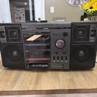 Vintage Emerson CTR961A AM/FM Radio Dual Cassette Tape Boombox Parts Repair READ