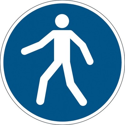 DURABLE Sicherheitskennzeichen ''Fußgängerweg benutzen''