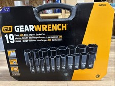 Gearwrench 84934n 19 Piece 12 Drive 6 Point Sae Deep Impact Socket Set
