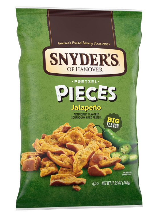 Snyders of Hanover Pretzel Pieces, Jalapeno, 11.25 oz