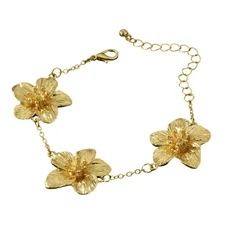 Vintage Flower Bracelet for Women Boho Statement Elegant Flowers Petal Charm Ban