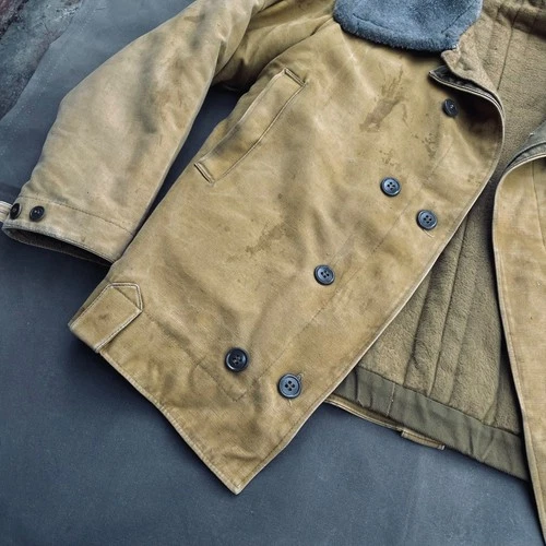 Vintage rare 80s ussr siviet army military tanker winter fufaika jacket  image 5