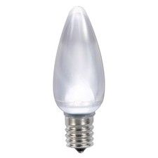 C9 Satin LED Cool Wht Bulb 45W 130V 25Bx