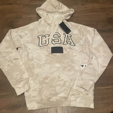 UNDER ARMOUR PROJECT ROCK USA FLAG VETERANS DAY CAMO HOODIE 1370971 100 MEDIUM