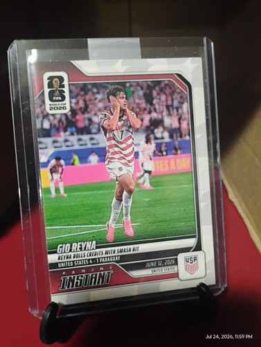 2026 Panini Instant FIFA World Cup #10 Gio Reyna United States PR:395 In-Hand