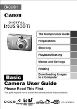 Canon IXUS 900 TI Digital Camera User Instruction Manual