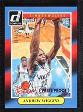 2014 Panini Donruss The Rookies Press Proof Purple 69/199 Andrew Wiggins #1 3g8