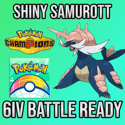  6IV Shiny Samurott Battle Ready   Pokemon Champions   Pokemon Home