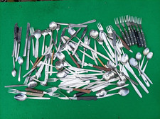 Cutlery Bundle Job Lot 90 Pieces UNbranded Forks Spoons Knives Flatware
