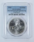 1984 Engelhard Prospector 1 Oz Silver Round MS63 PCGS *5498