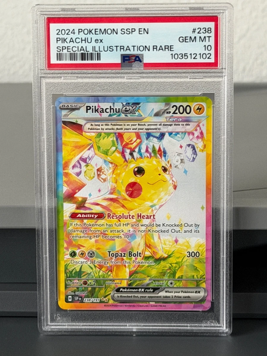 Pikachu Pokémon TCG Grade 10 Rare Individual Collectible Card Game