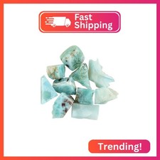 CRYSTALIS Wholesale 50 carats Natural Sea Blue Raw Larimar Pectolite, Loose Gems