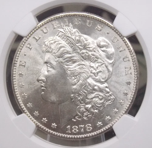 1878 "S" Morgan SILVER Dollar $1 NGC MS65 #009 Gem BU Uncirculated ECC&C, Inc.