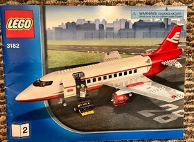 LEGO 3182 CITY Airport Vintage Airplane Pilot Classic 100% Complete w manuals