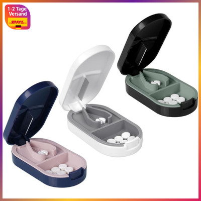 Tablettenteiler 3 Stück für kleine und große Tabletten, Pillenschneider