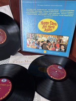 1966 Six Record Box Set Happy Days Are Here Again Artie Shaw, Jimmy Dorsey,