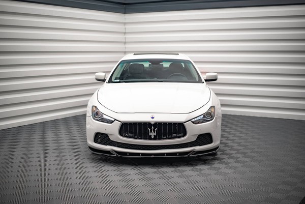Maxton Design Frontlippe V.1 Passend FüR Maserati Ghibli Mk3 Schwarz Hochglanz-image