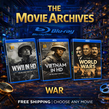 War Movies Blu-ray Collection  Free Shipping