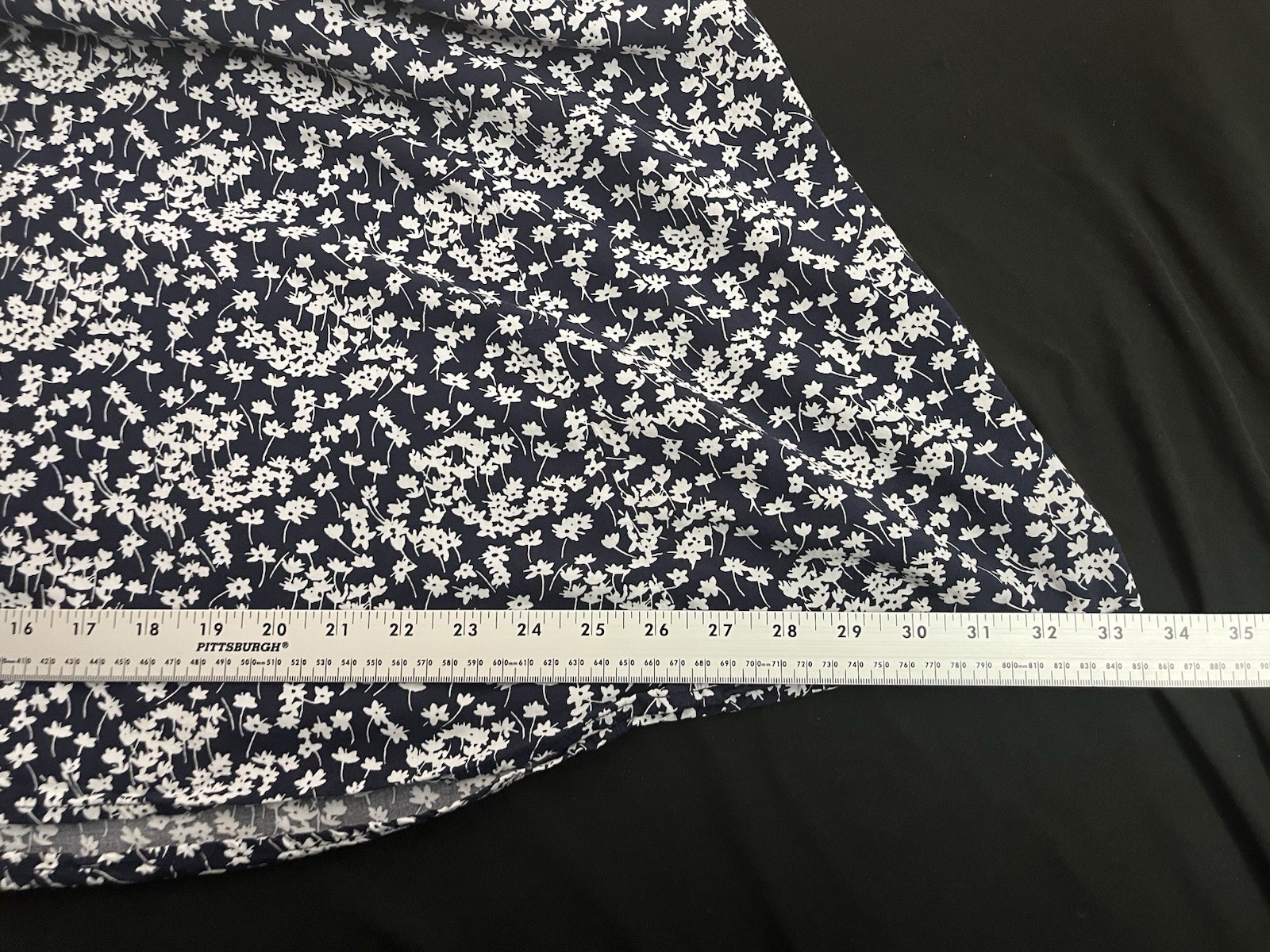 GAP Button Front Adjustable Strap Blue Floral Cas… - image 9