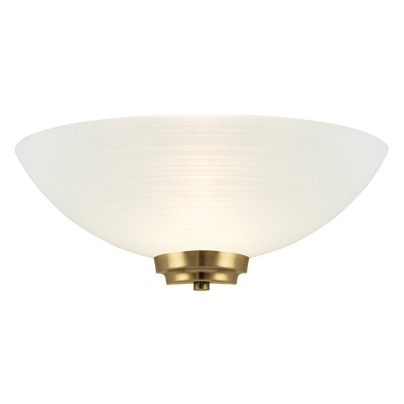 Luminosa Welles 1 Light Indoor Wall Uplighter White, Antique Brass, E27 RRP £56