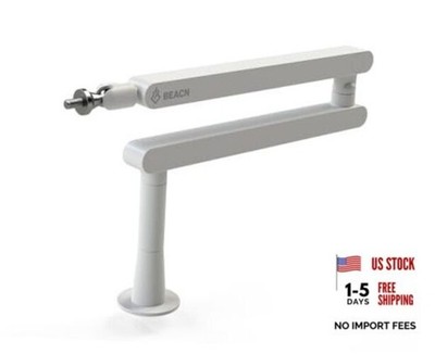 Mic Stand - Studio-Quality Low Profile Adjustable Microphone Arm with Light
