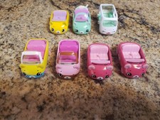 Lot of 7 Shopkins Cutie Cars Mixed Lot Die Cast