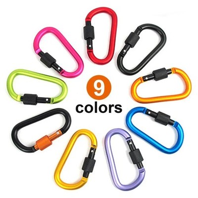 Qualität Aluminium Karabiner Clip D Ring Haken Schlüsselanhänger Camping Wandern Schwerlast