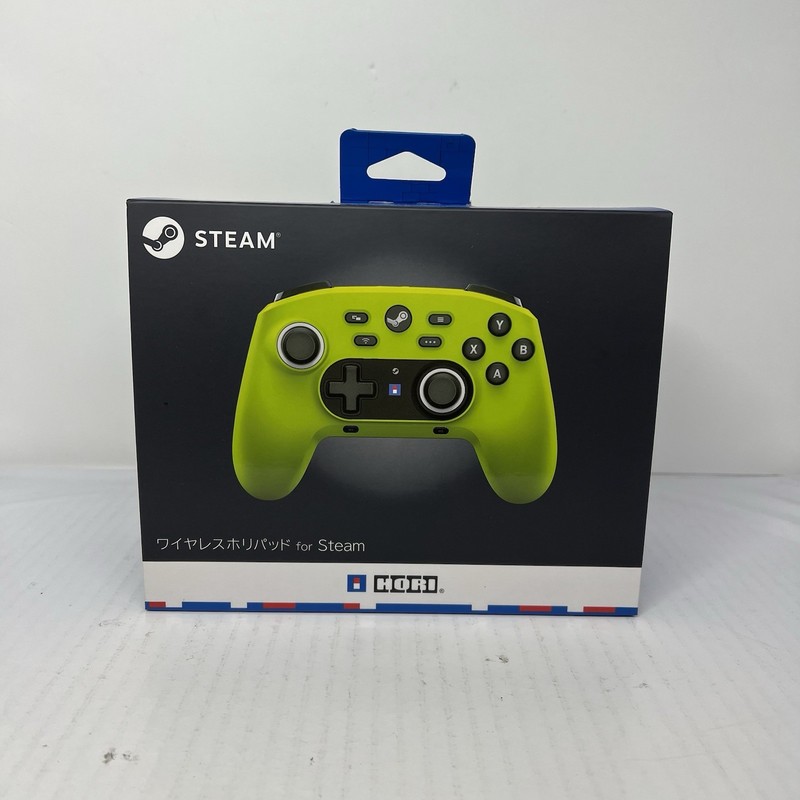 Wireless Hori pad Controller for Steam Neon Yellow HPC-067