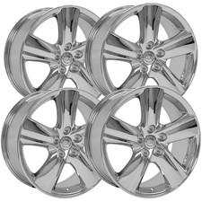 Set Of 4 Oe Wheels Lx19 18x8 5x4.5 35mm Chrome Wheels Rims 18 Inch