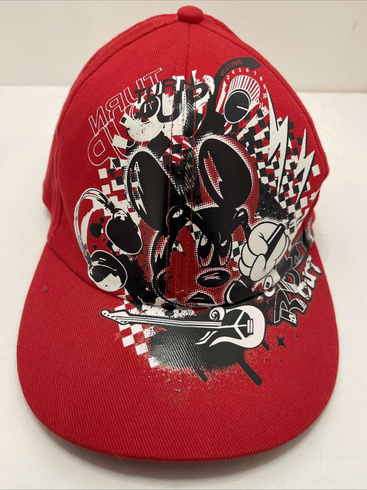 Disney Parks Authentic Mickey Mouse Stretch Cap Graphic Edge Adult Hat