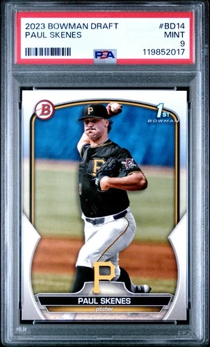 Paul Skenes 2023 Bowman Draft #BD14 RC (PSA 9)