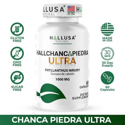 ChancaPiedra Ultra + Guizaso de Caballo 60 Capsules, Stone Breaker Kidney Stones