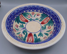 ANTIQUE ENGLISH SPONGEWARE / SPATTERWARE POTTERY BOWL