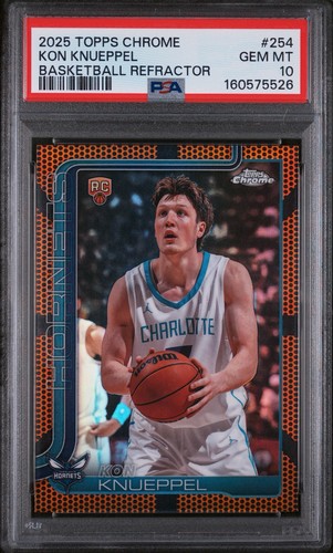 2025-26 Topps Chrome - Kon Knueppel #254 Basketball Refractor (RC) PSA 10