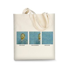 AUSVKAI Canvas Tote Bag Aesthetic for Women, Cute Funny Large, Van Gogh 